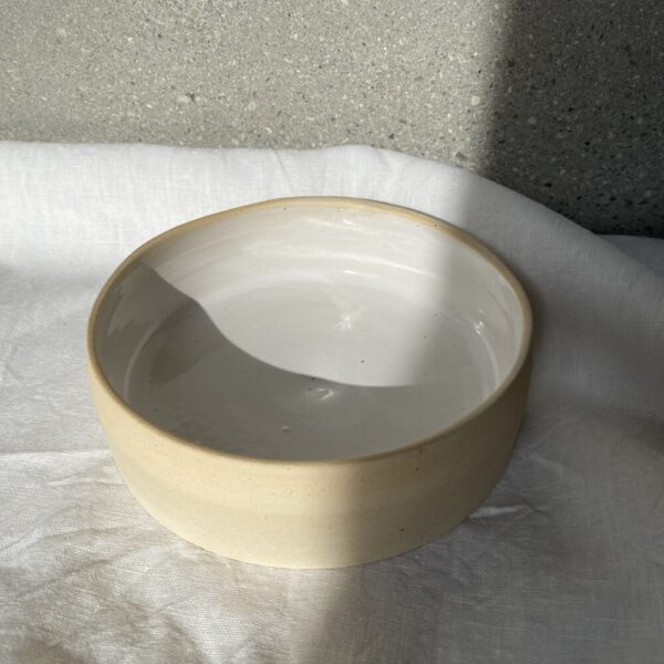 bowl-white on white clay-medium