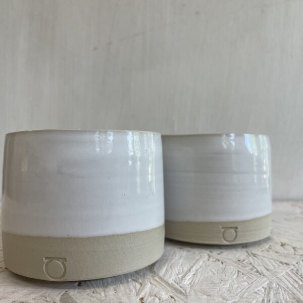 cup - white on white clay