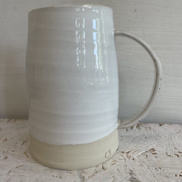pitcher-white on white clay-large